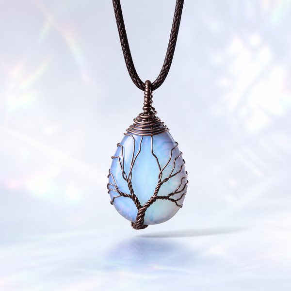 Collier "Lumière" Arbre de Vie en Opale | MODYZZ