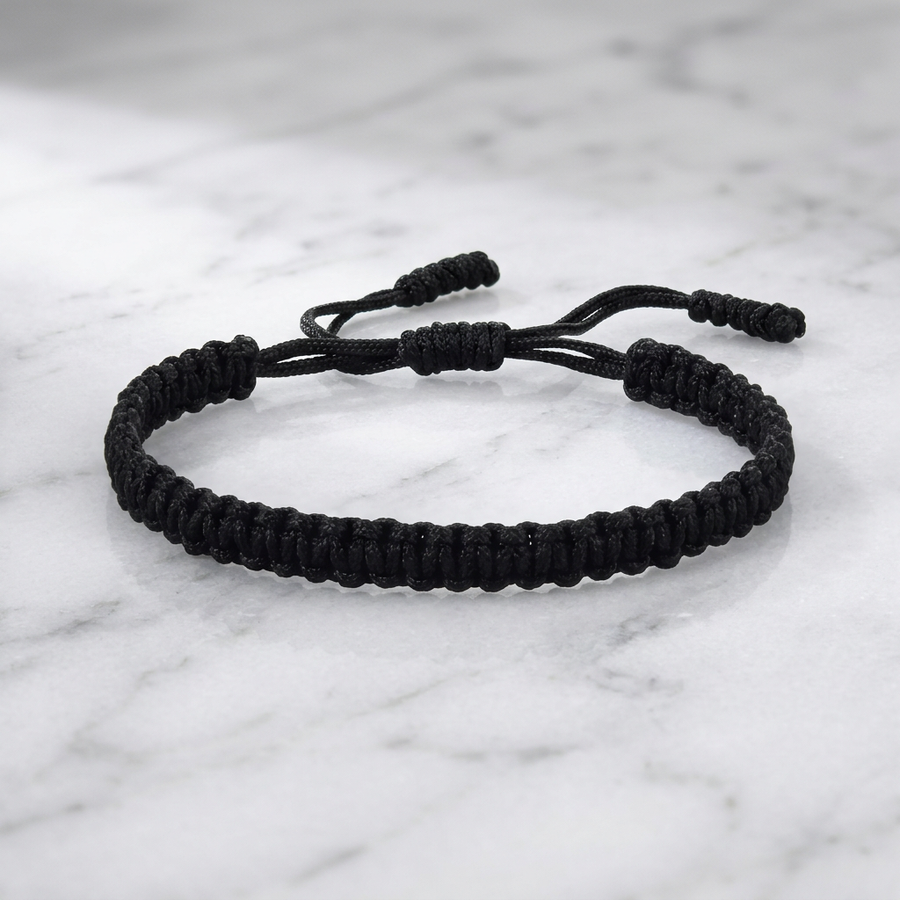 Bracelet "Force" Tibétain Macramé Noir | MODYZZ