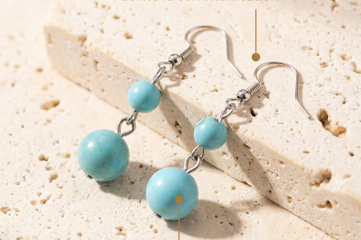 Boucles d'oreilles Turquoise MODYZZ - bienfaits expression de soi