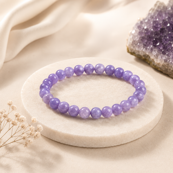 Bracelet Aquamarine Violette - Sérénité & Clarté Intérieure | MODYZZ
