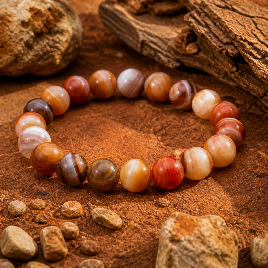 Bracelet "Racines" en Agate Indienne | MODYZZ