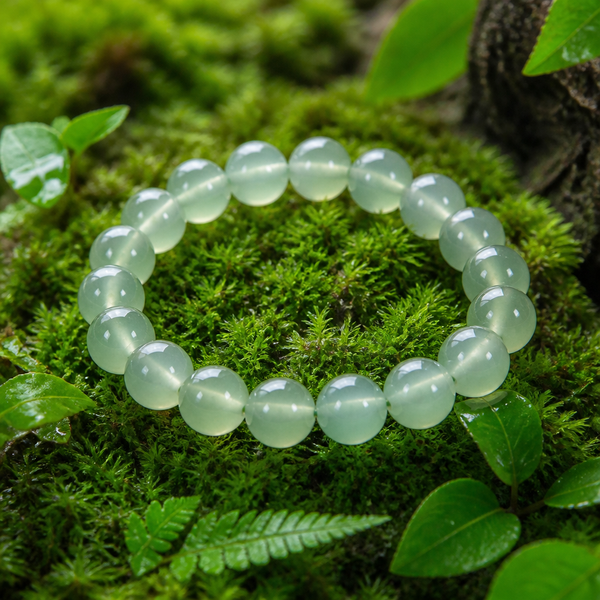 Bracelet "Renouveau" en Calcédoine Verte | MODYZZ